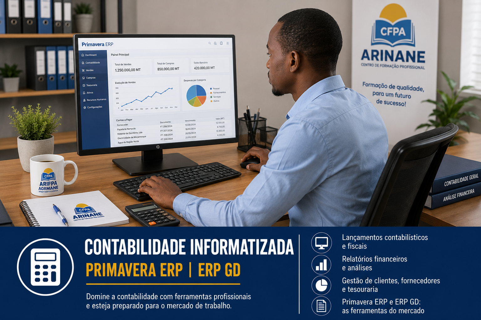 CONTABILIDADE INFORMATIZADA (PRIMAVERA + ERP GD)